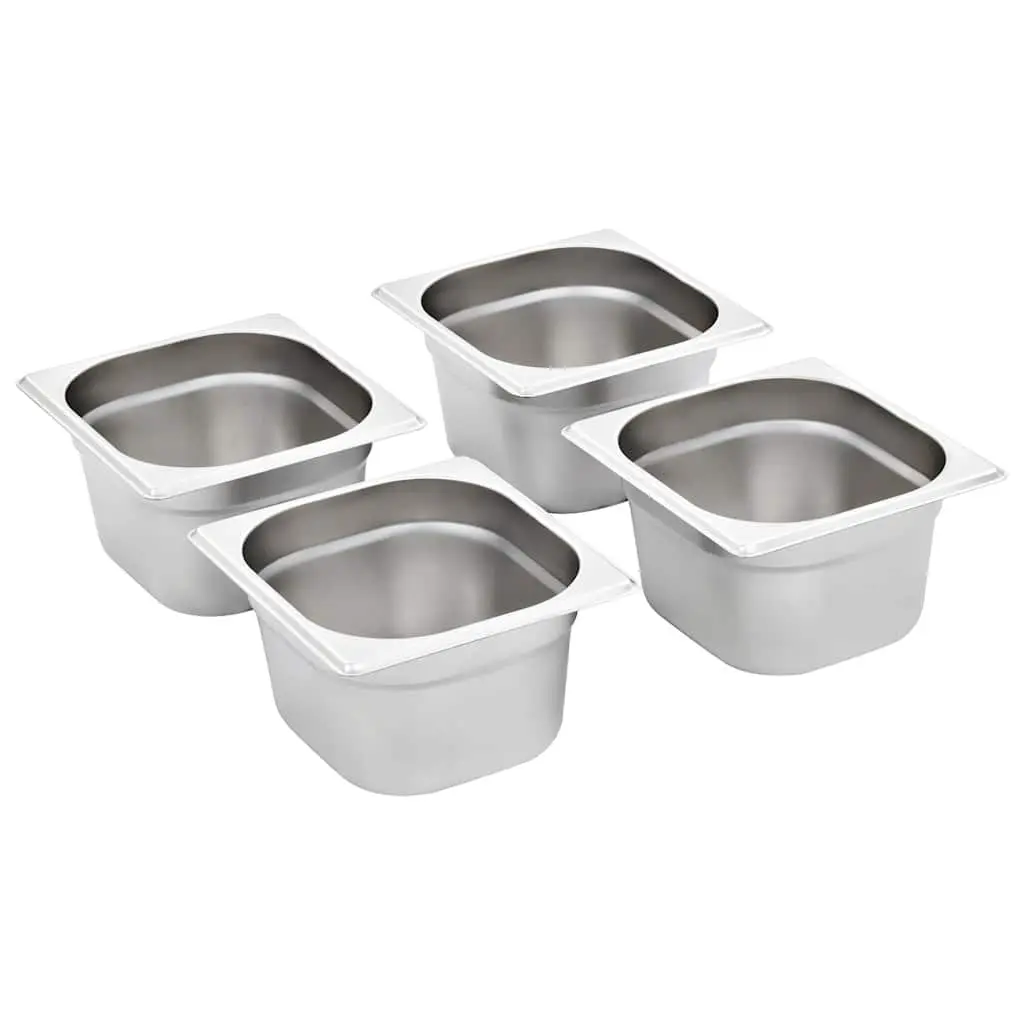 Stackable Gastronorm Containers 12 pcs GN 1/6 100 mm