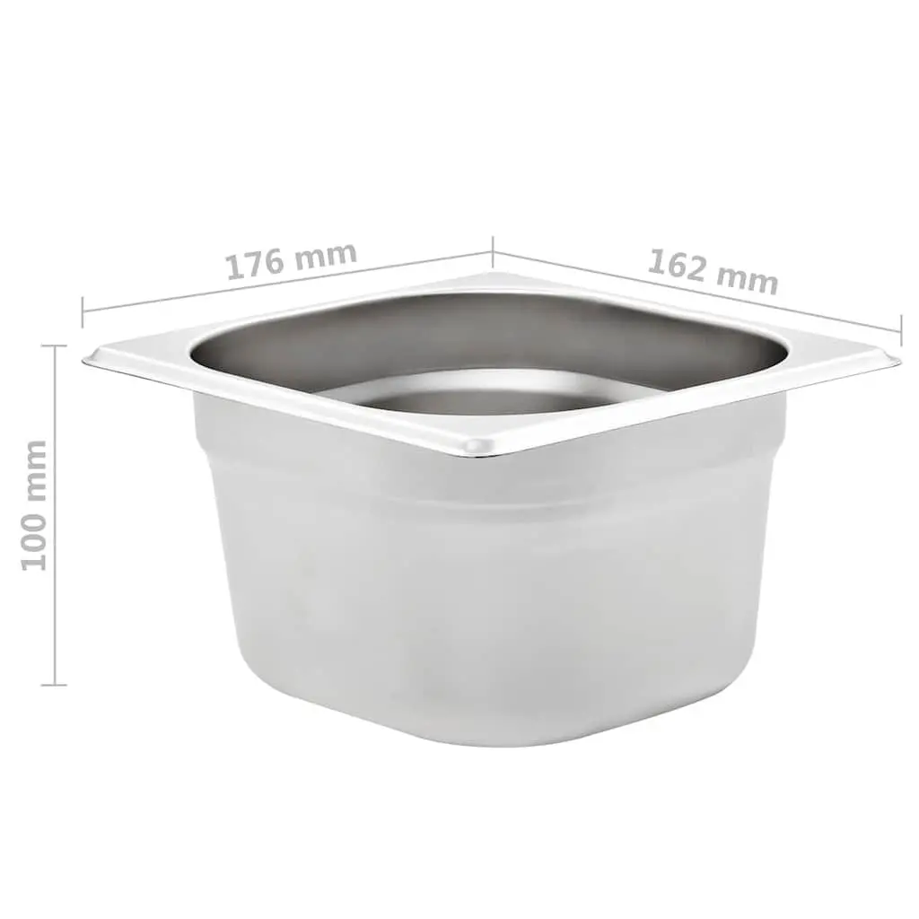 Stackable Gastronorm Containers 12 pcs GN 1/6 100 mm