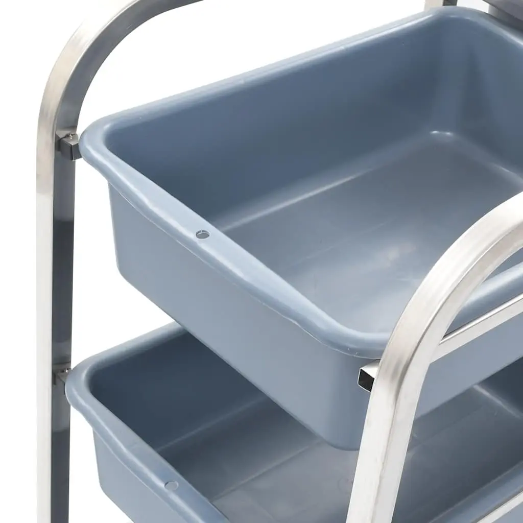 Kitchen Trolley with Plastic Storage Containers