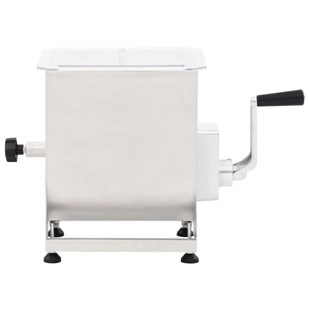 Manual Meat Mixer Stainless Steel 44 lb Capacity Silver