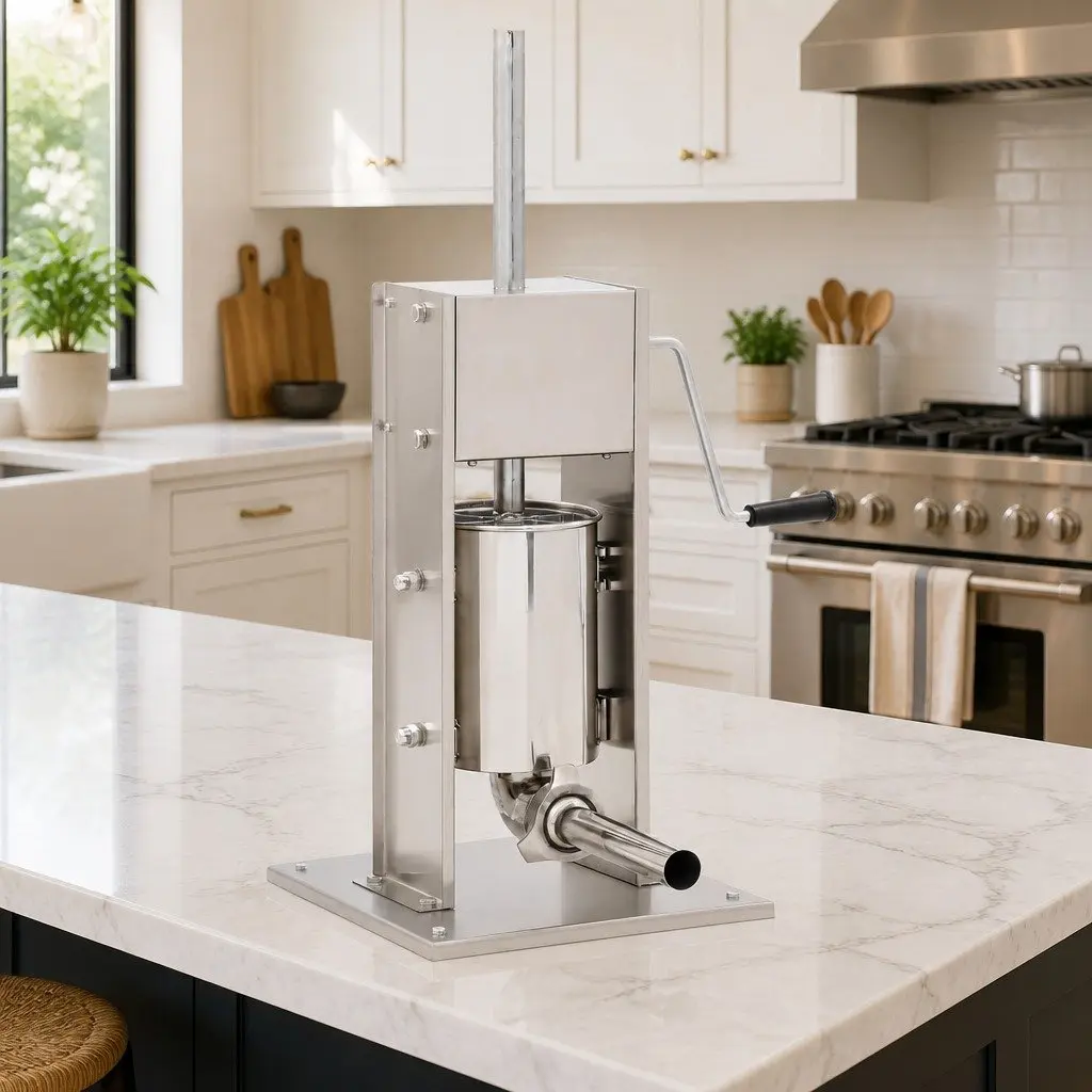 Manual Sausage Stuffer with 3L Hopper