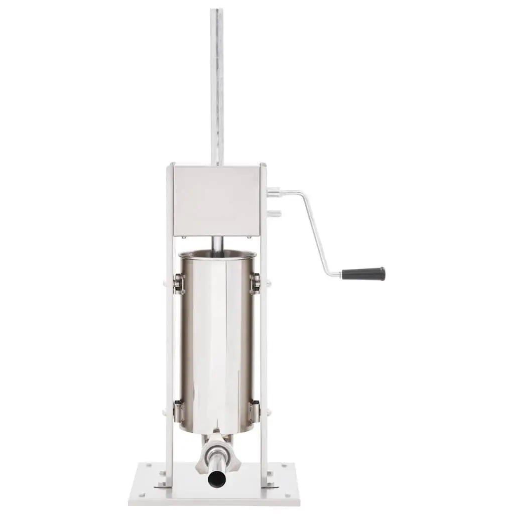 Manual Sausage Stuffer Stainless Steel 5L Hand Crank Kitchen Appliance