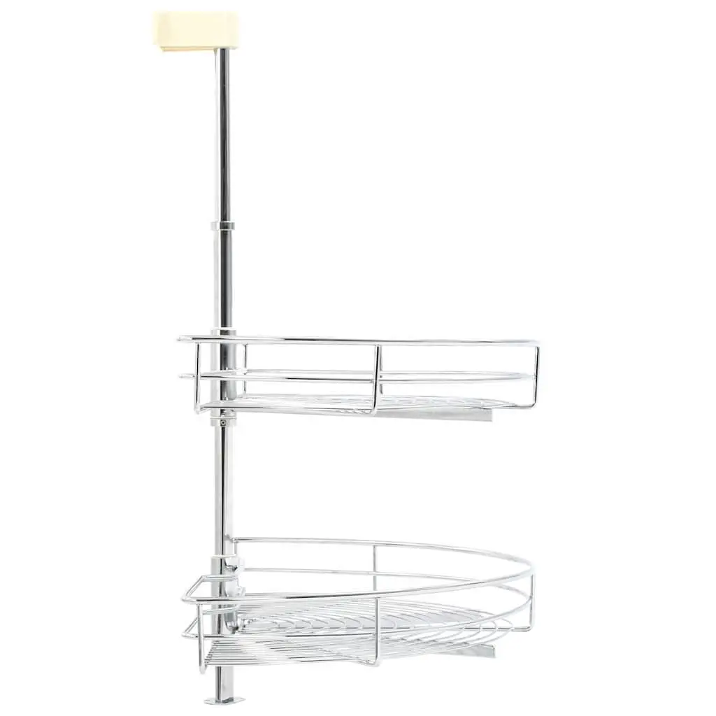 2-Tier Wire Basket Kitchen Organiser with Rotation