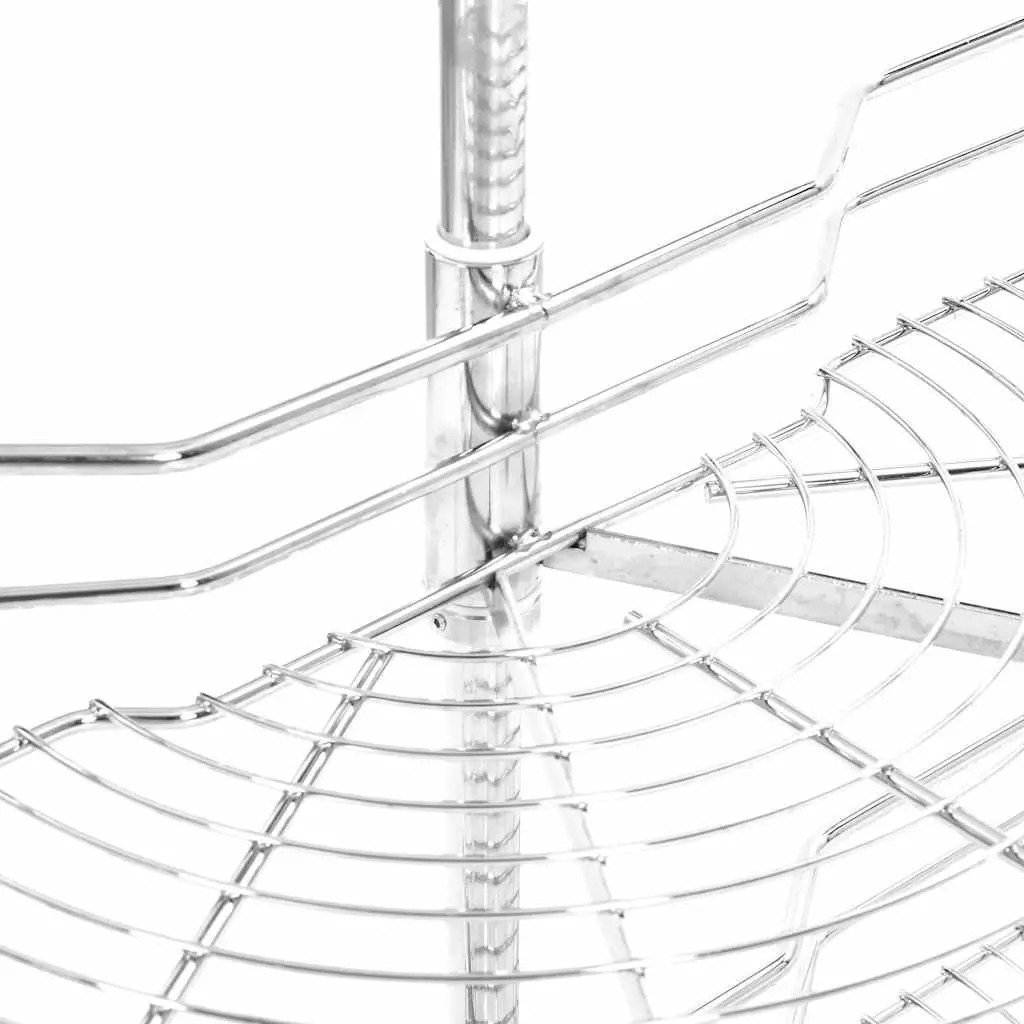 2-Tier Wire Basket Kitchen Organiser with Rotation