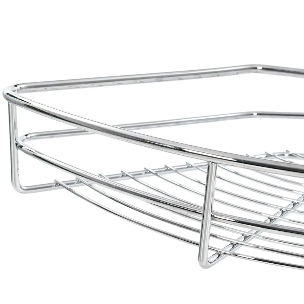 2-Tier Wire Basket Kitchen Organiser with Rotation