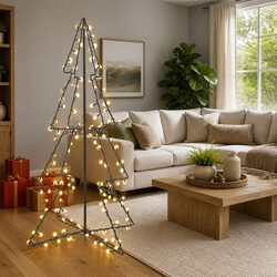 High-Quality Christmas Cone Tree with 240 LEDs