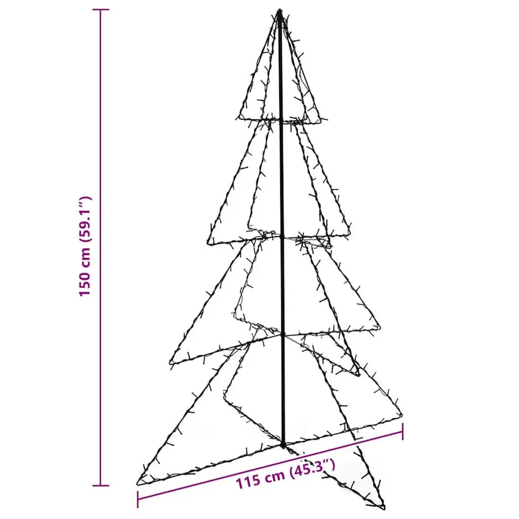 Christmas Cone Tree with 240 LEDs