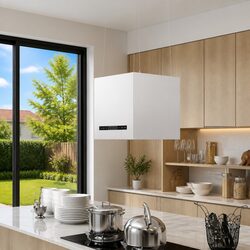 Premium 37cm Stainless Steel Island Range Hood