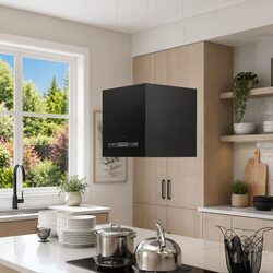 Premium 37cm Island Range Hood with Touch Sensor LCD