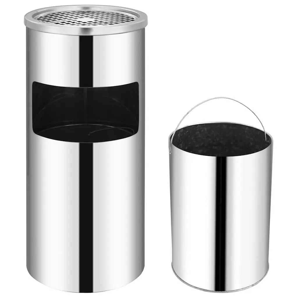 Wall Ashtray Dustbin 26L Stainless Steel