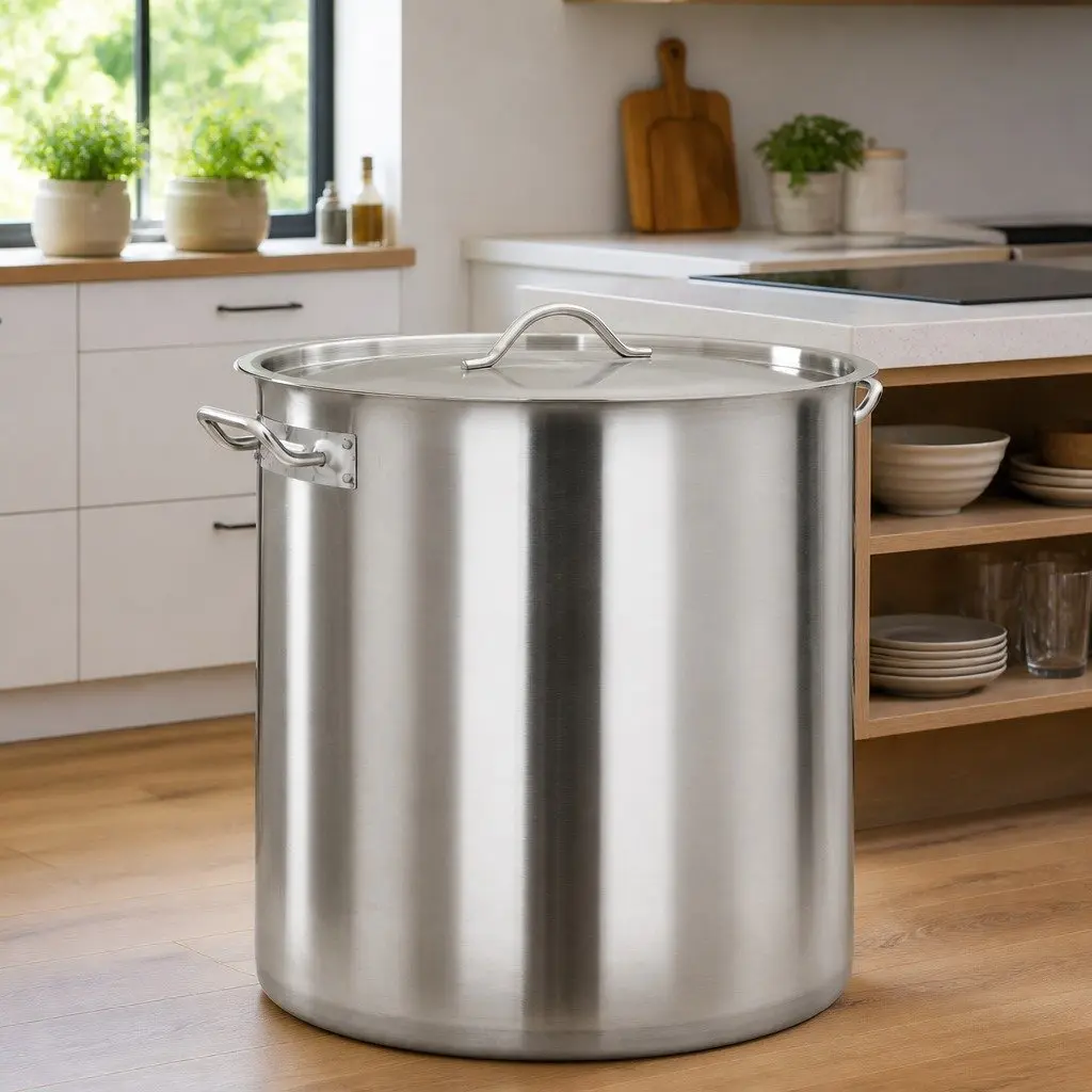 50L Stainless Steel Stock Pot for Professional Cooking