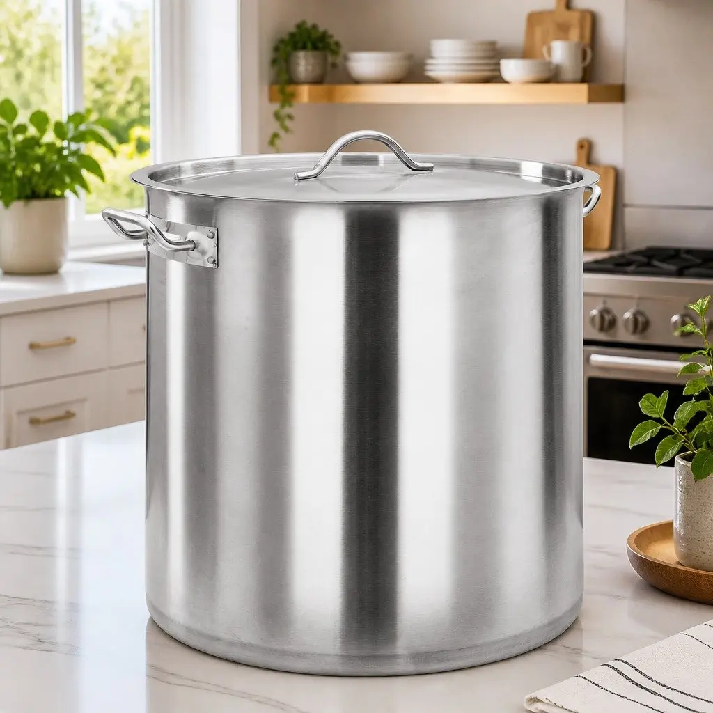 Stainless Steel Stock Pot 71 L for Professional Cooking