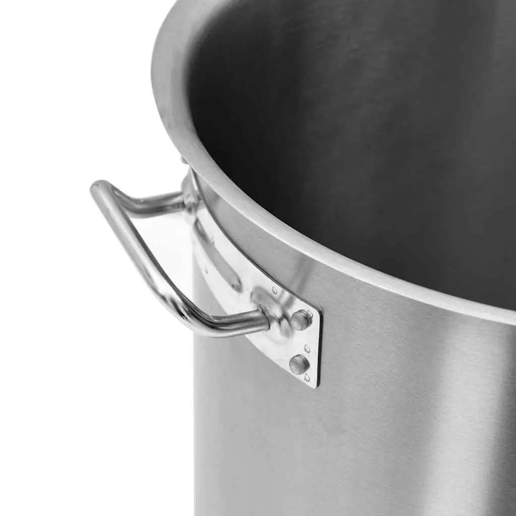 Stock Pot Stainless Steel 71 L Large Silver Cooking Pot