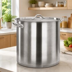 Large Stainless Steel Stock Pot 98L for Catering