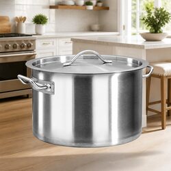 24L Stainless Steel Stock Pot for Professional Cooking