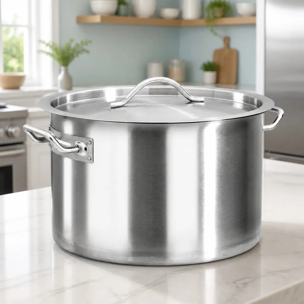 32L Stainless Steel Stock Pot for Catering and Cooking