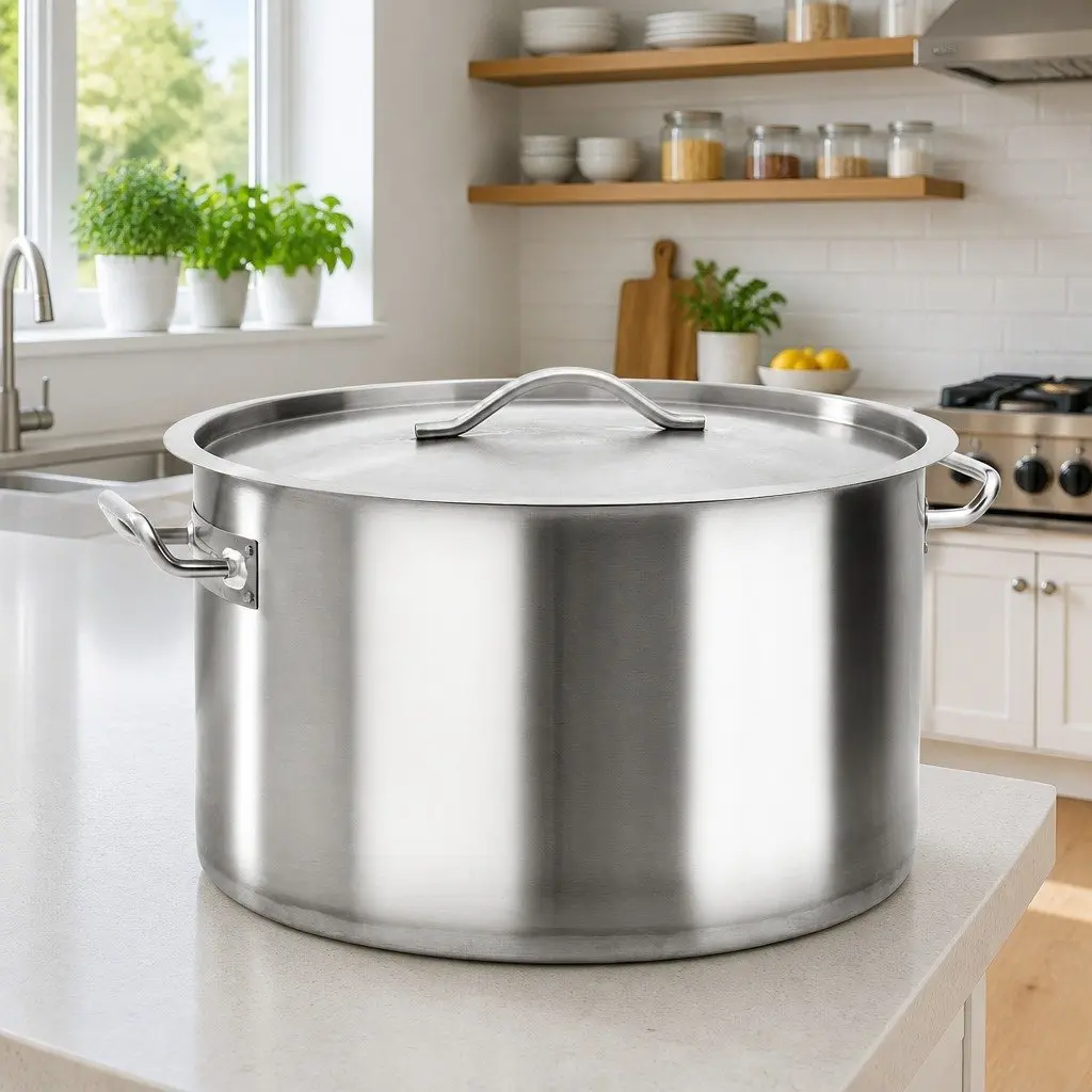 44L Stainless Steel Stock Pot for Catering