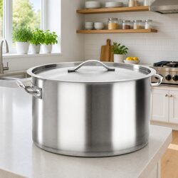 Premium 44L Stainless Steel Stock Pot for Catering