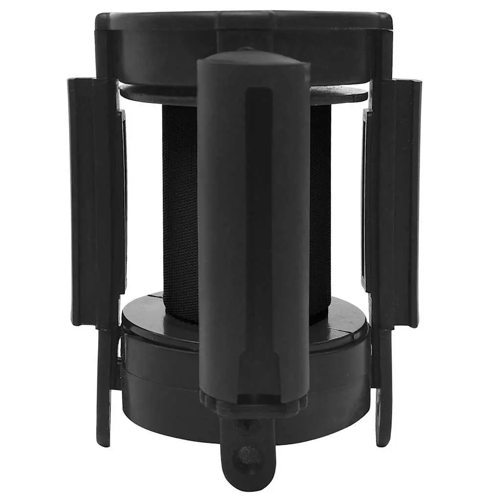 Black Retractable Belt Barrier 200cm for Crowd Control
