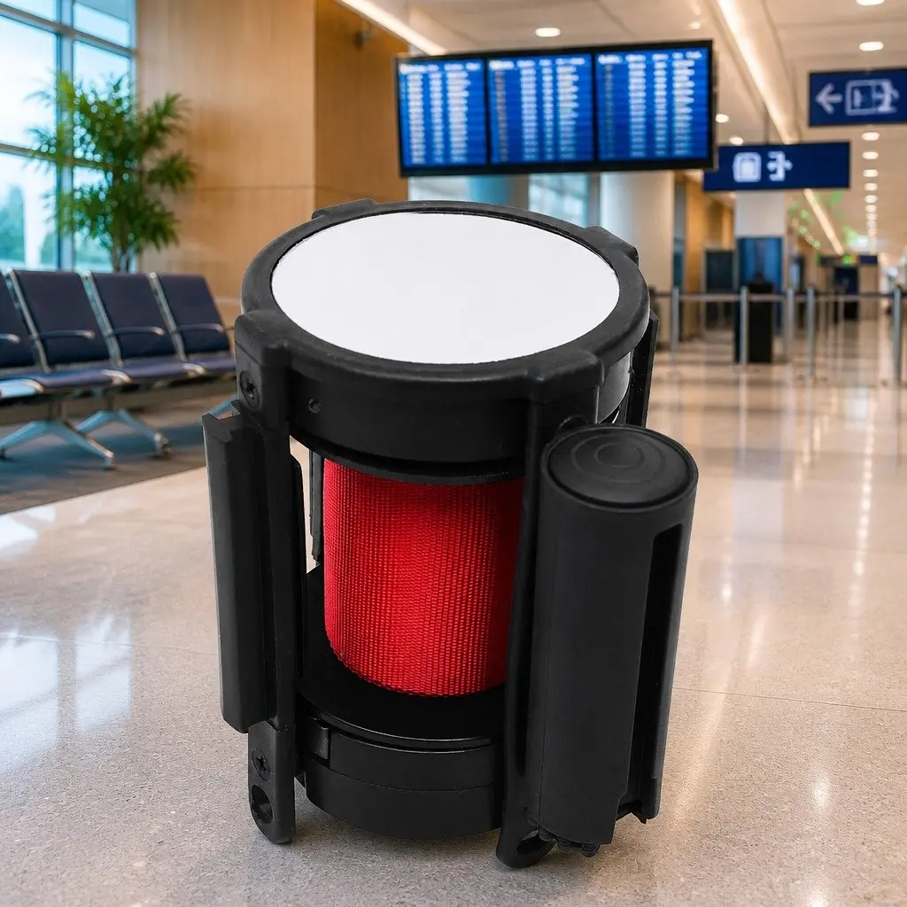 Retractable Belt Barrier for Crowd Control
