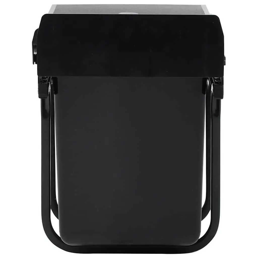 Soft-Close 20L Black Pull-Out Waste Bin for Kitchens