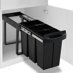 Durable 36L Soft-Close Kitchen Pull-out Waste Bin