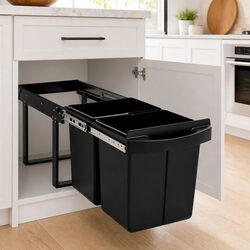 High-Quality Kitchen Cupboard Soft-Close Waste Bin