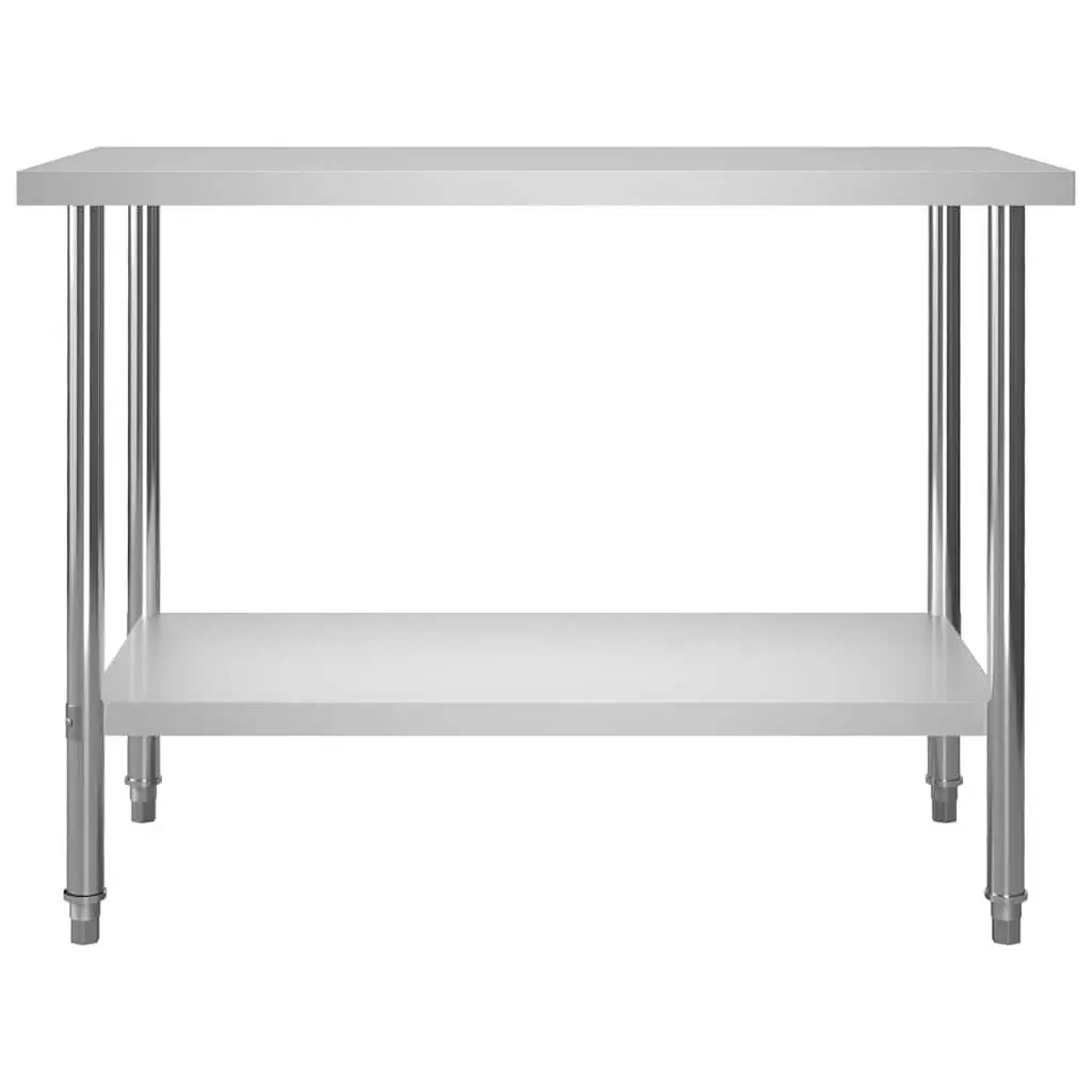 Stainless Steel Kitchen Work Table Food Prep Worktable Commercial Restaurant