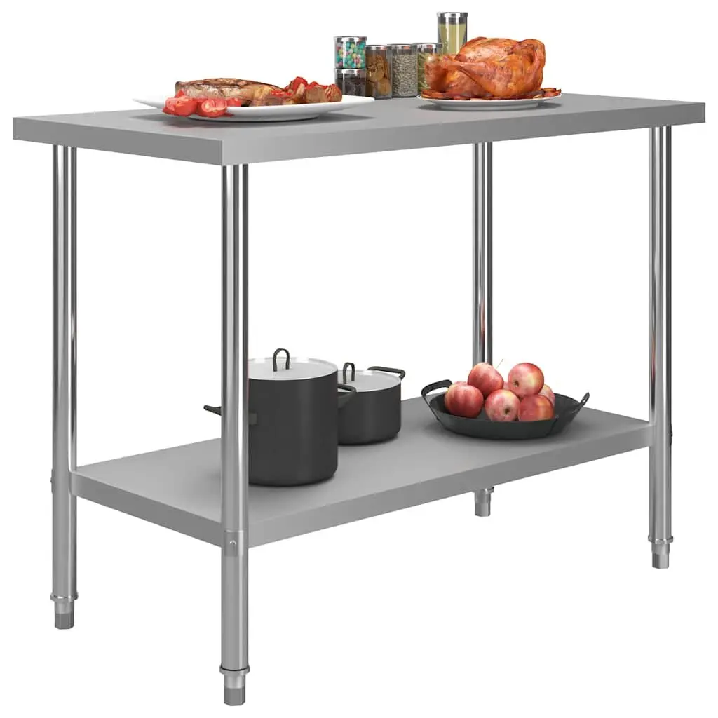 Stainless Steel Kitchen Work Table Food Prep Worktable Commercial Restaurant