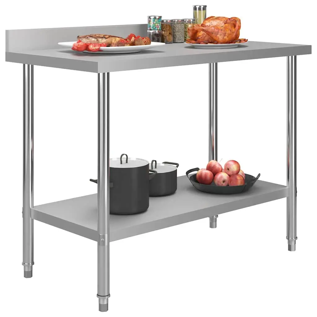Stainless Steel Work Table 120x60x93cm Commercial Kitchen Equipment