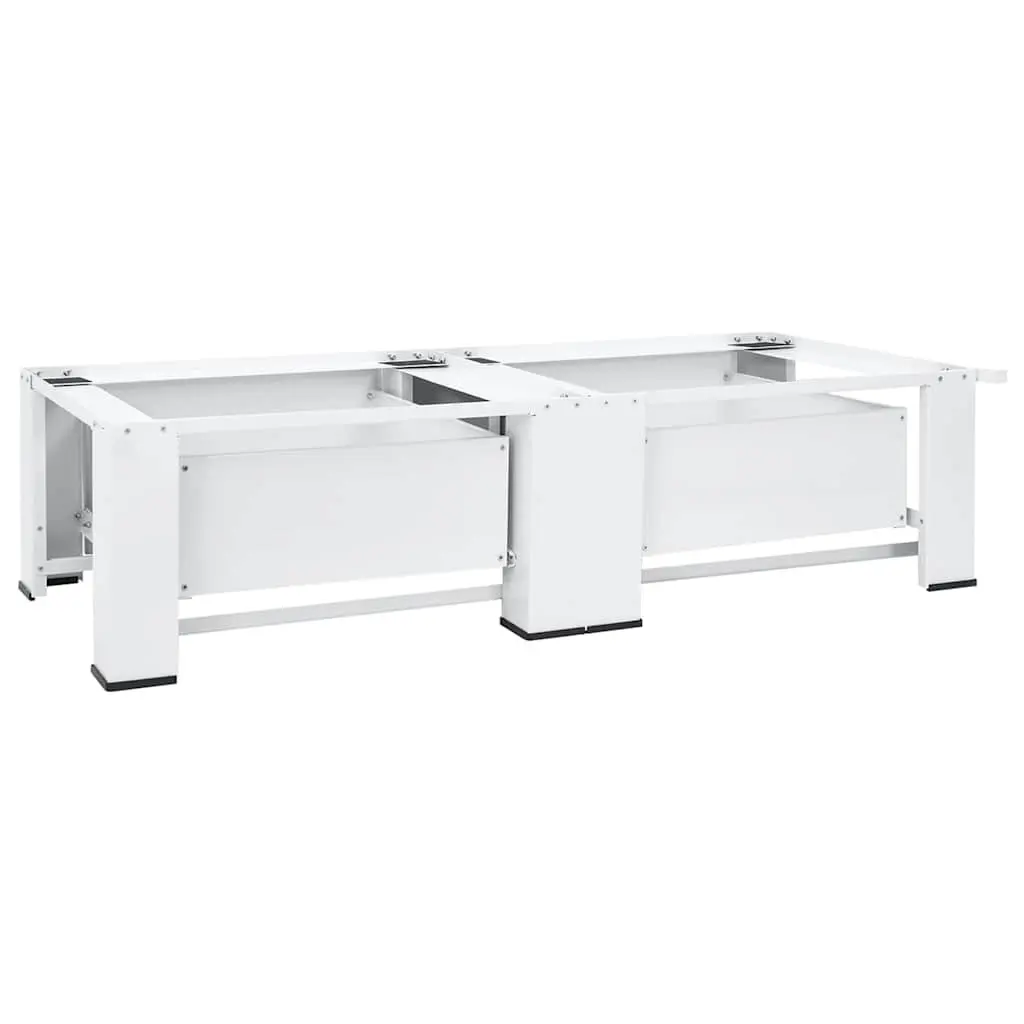 White Washer Dryer Pedestal Stand with Storage