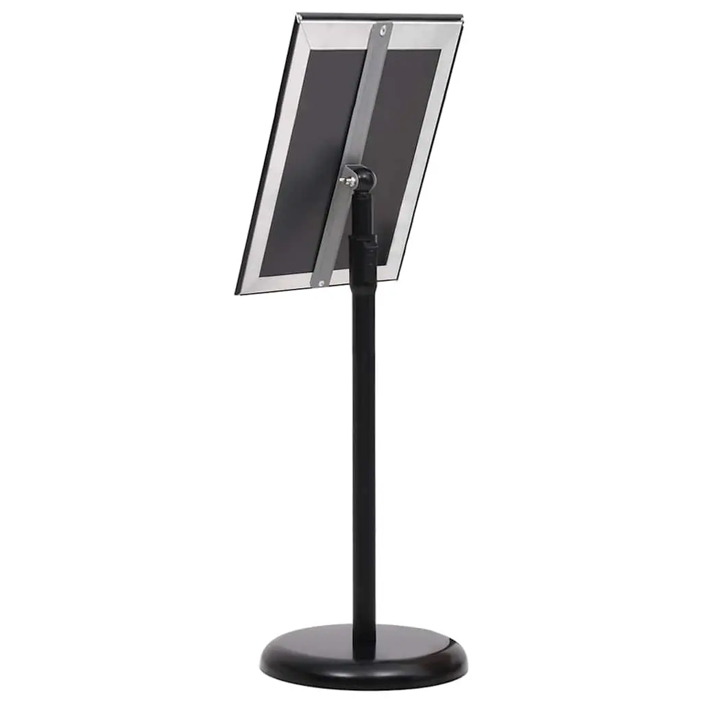 Adjustable A3 Pedestal Poster Stand with Black Aluminium Frame