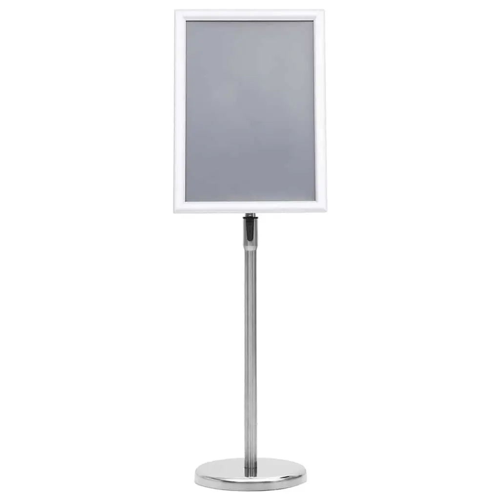 Silver Aluminium A3 Pedestal Poster Display Stand