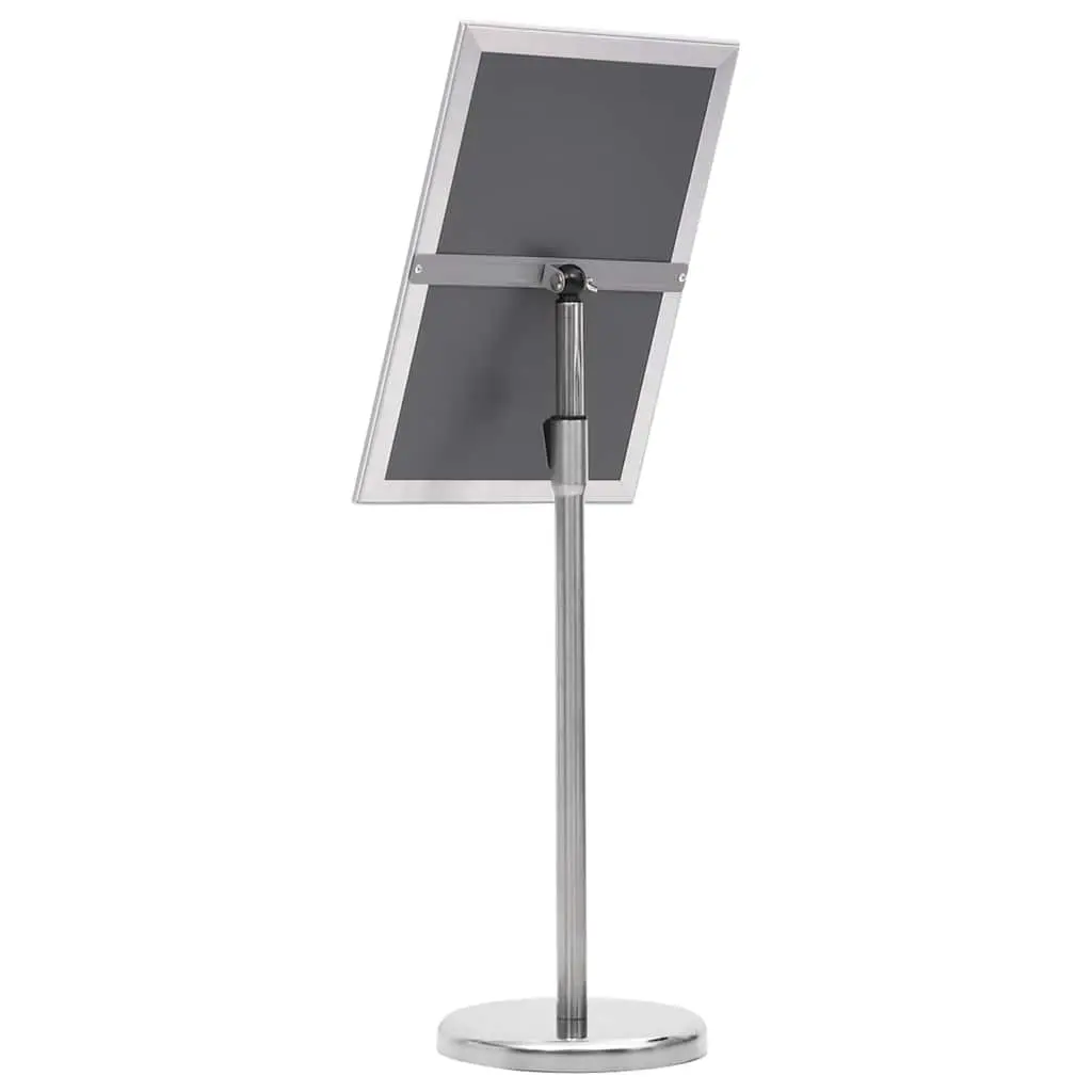 Silver Aluminium A3 Pedestal Poster Display Stand