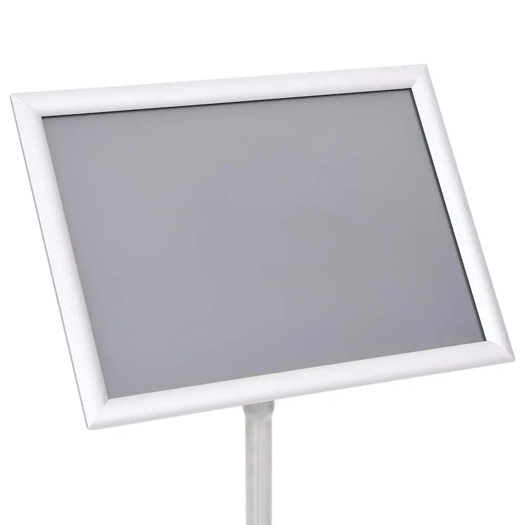 Silver Aluminium A3 Pedestal Poster Display Stand