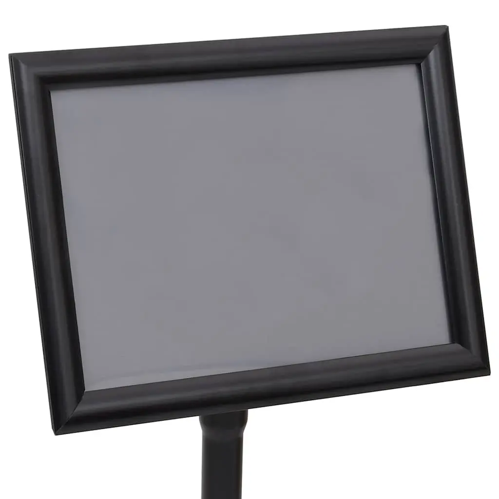Black Aluminium A4 Poster Stand for Display