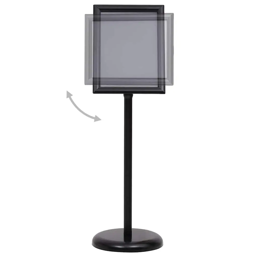 Black Aluminium A4 Poster Stand for Display