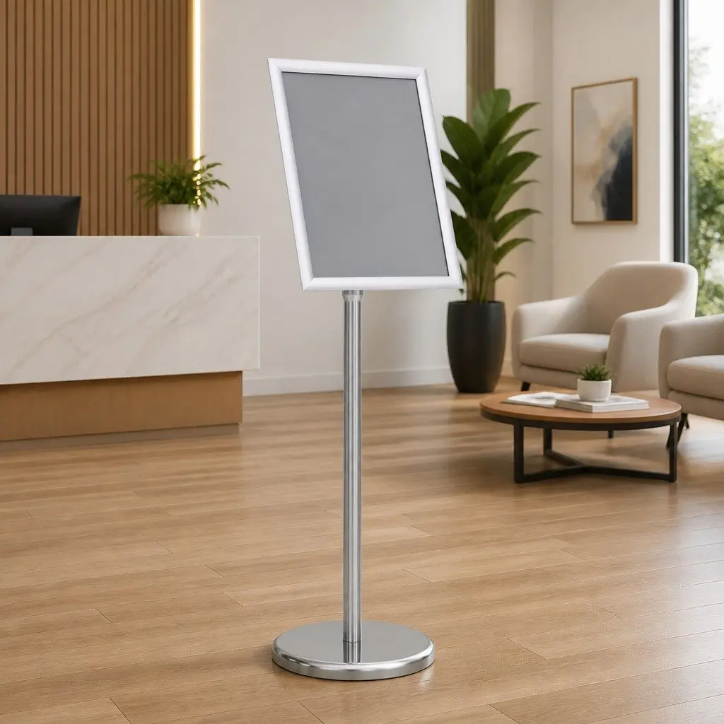 A4 Pedestal Poster Stand for Retail Display
