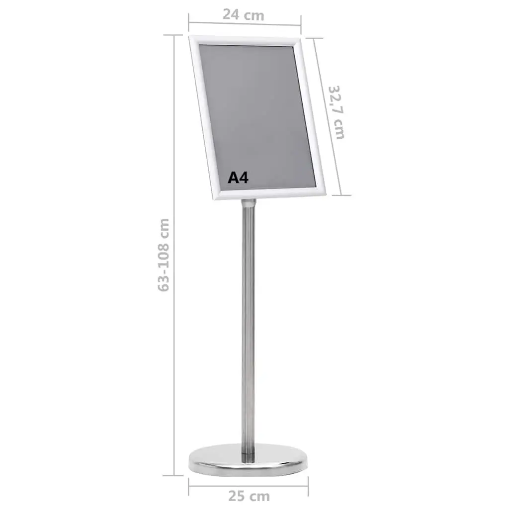 A4 Pedestal Poster Stand for Retail Display