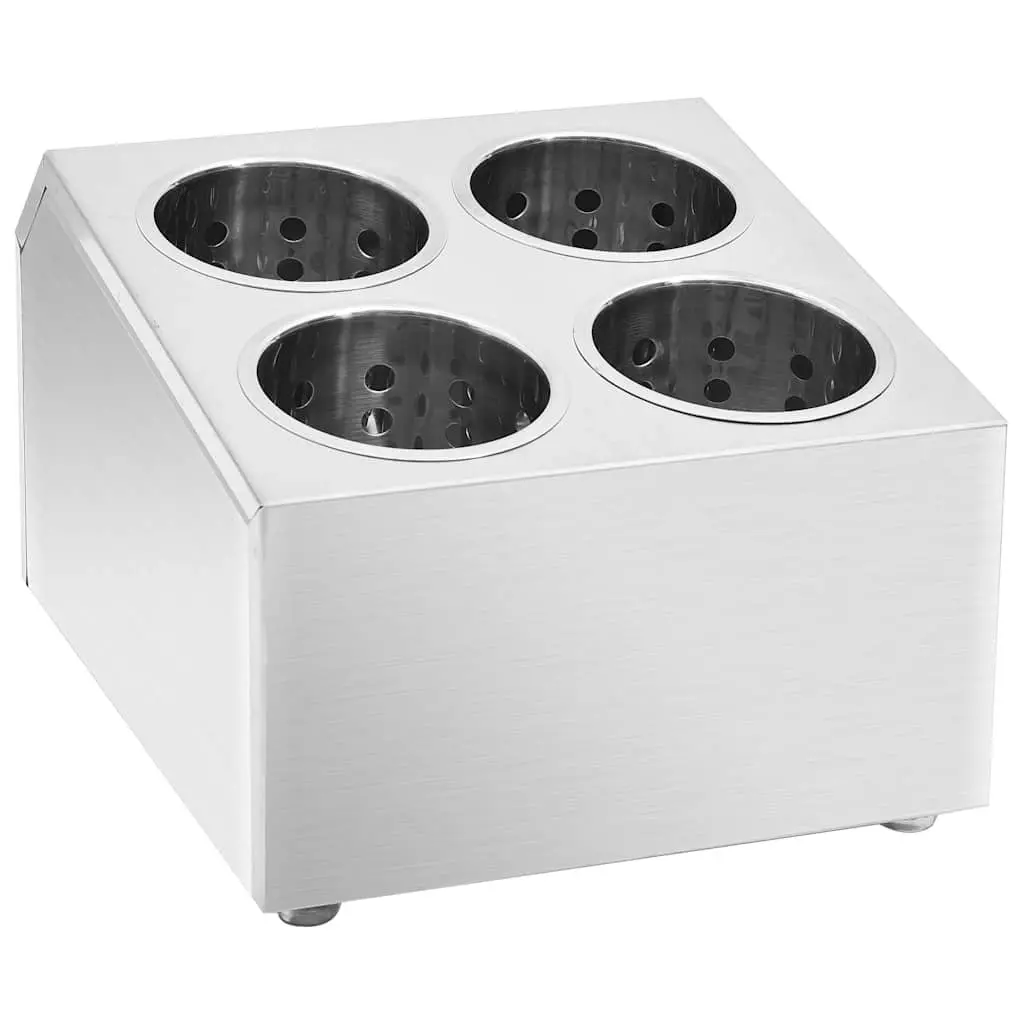 Cutlery Holder with 4 Removable Grids for Utensils