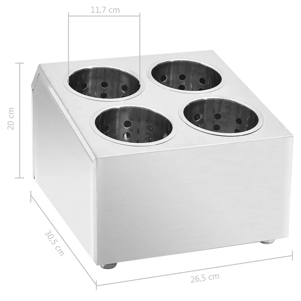 Cutlery Holder with 4 Removable Grids for Utensils
