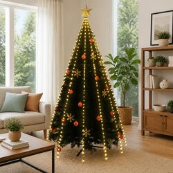 LED Christmas Tree Net Lights 500 LEDs Warm White Waterproof Indoor Outdoor