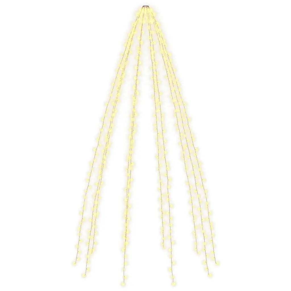 LED Net Lights 500 LEDs Warm White Waterproof 500 cm Green Indoor Outdoor