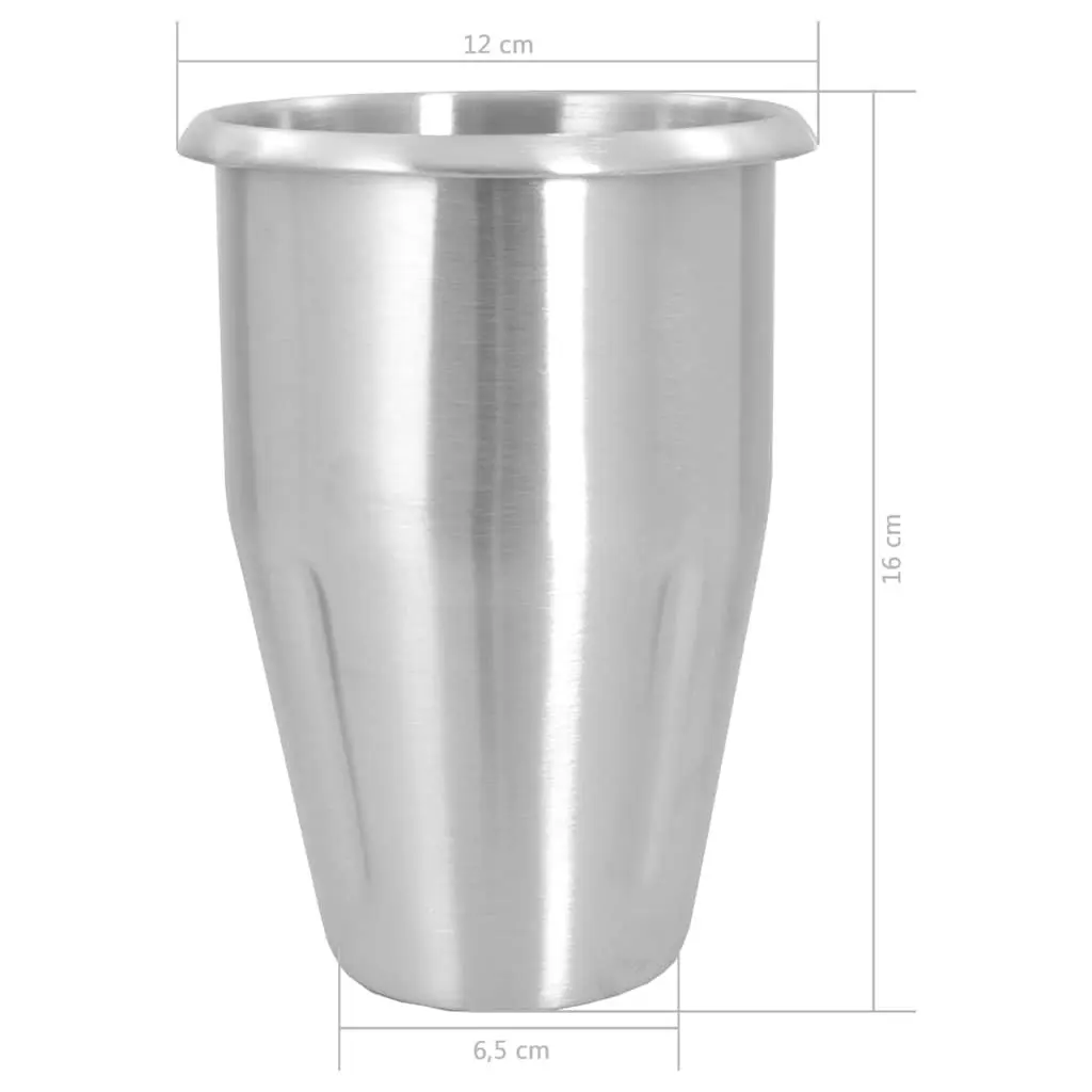Milkshake Mixer Blender Silver Stainless Steel 1L Smoothie Protein Shake