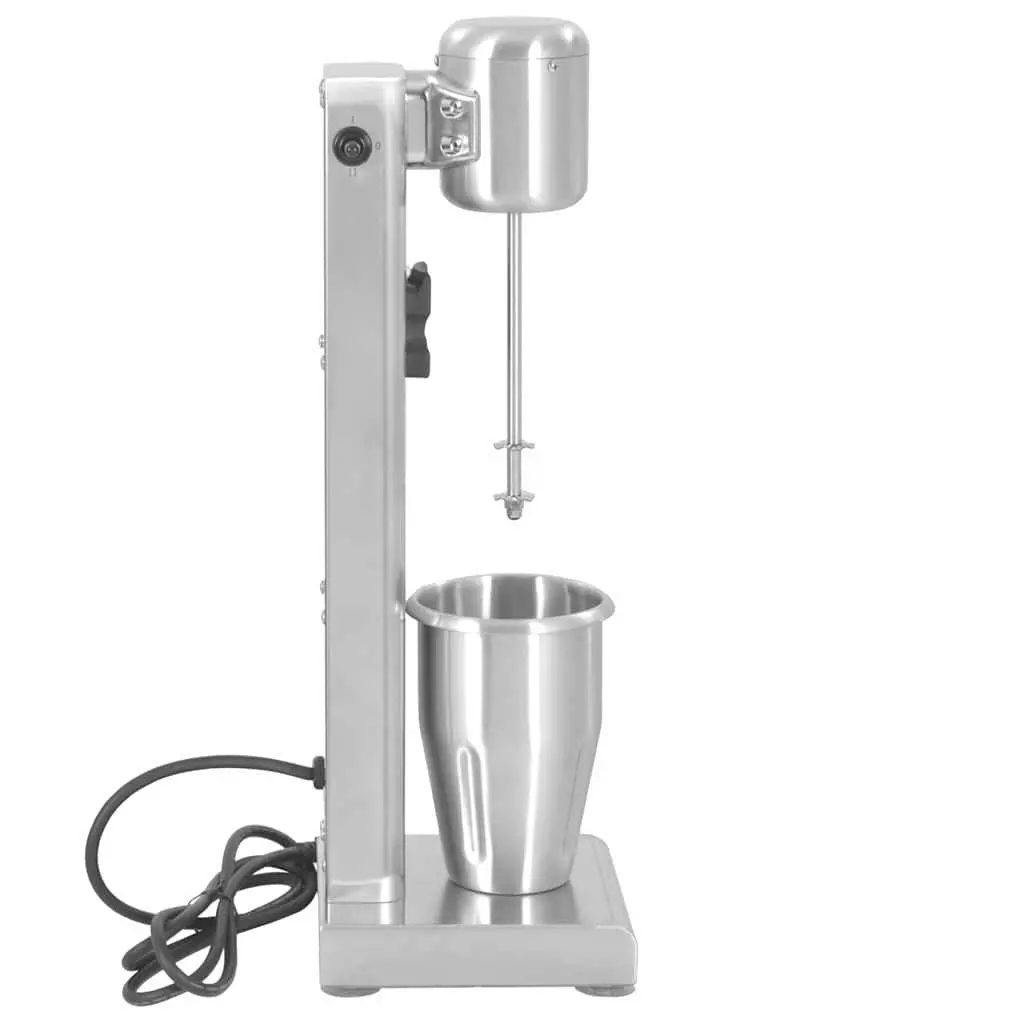 Milkshake Mixer Blender Silver Stainless Steel 1L Smoothie Protein Shake