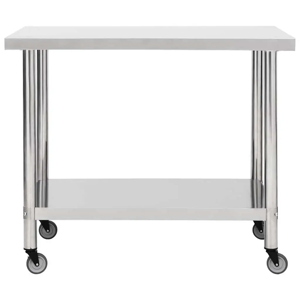 Mobile Food Prep Station with Wheels