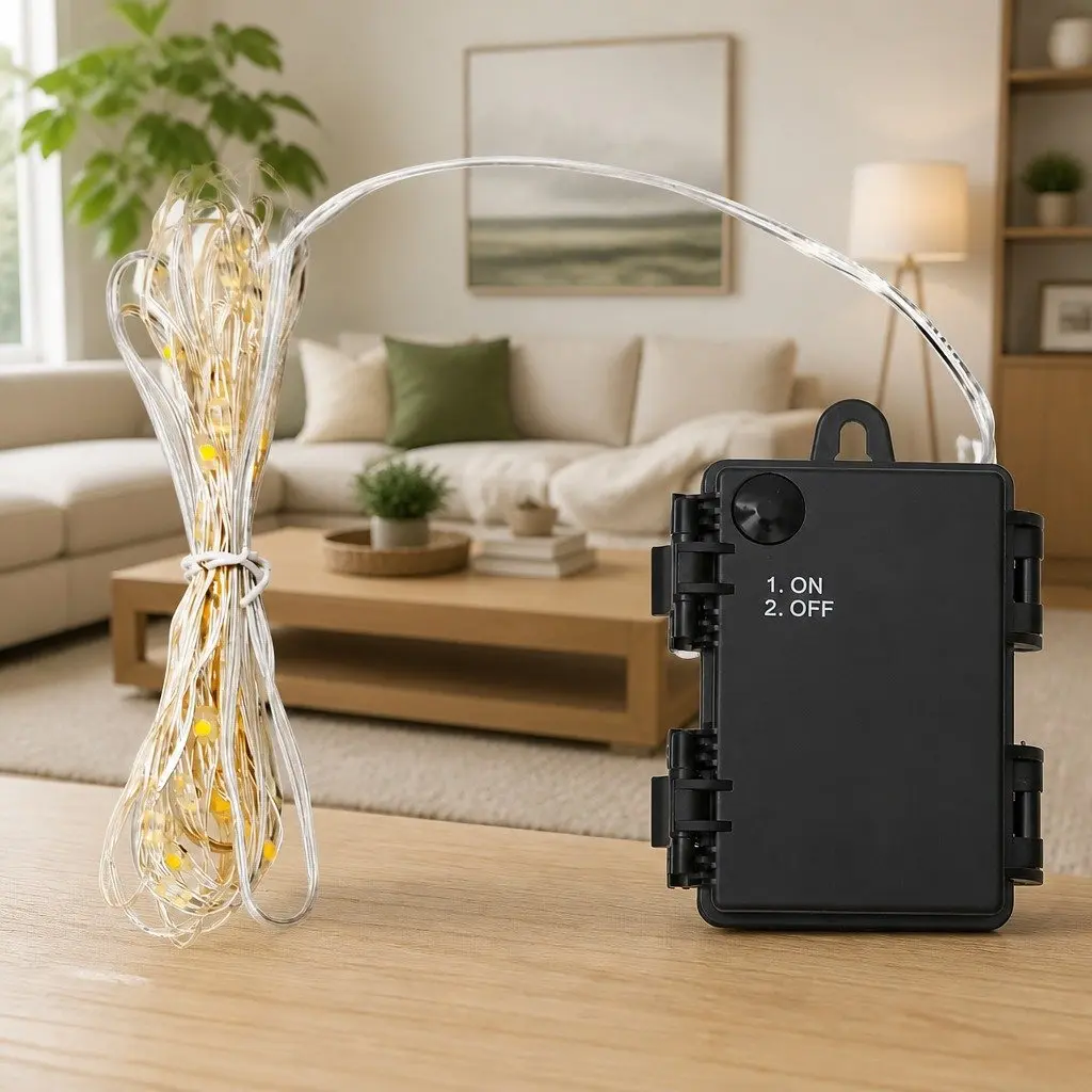 260 cm Bendable LED String Lights with Fan