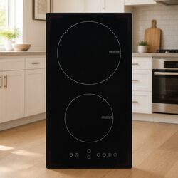 High-Quality Induction Hob with 2 Burners and Touch Control