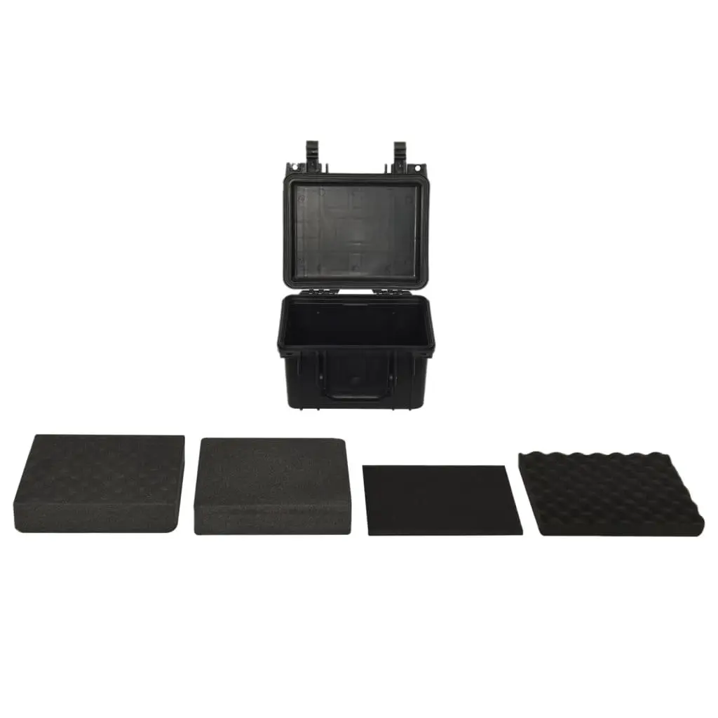 Portable Flight Case Black Camera Equipment Storage Hard Case with Foam Insert