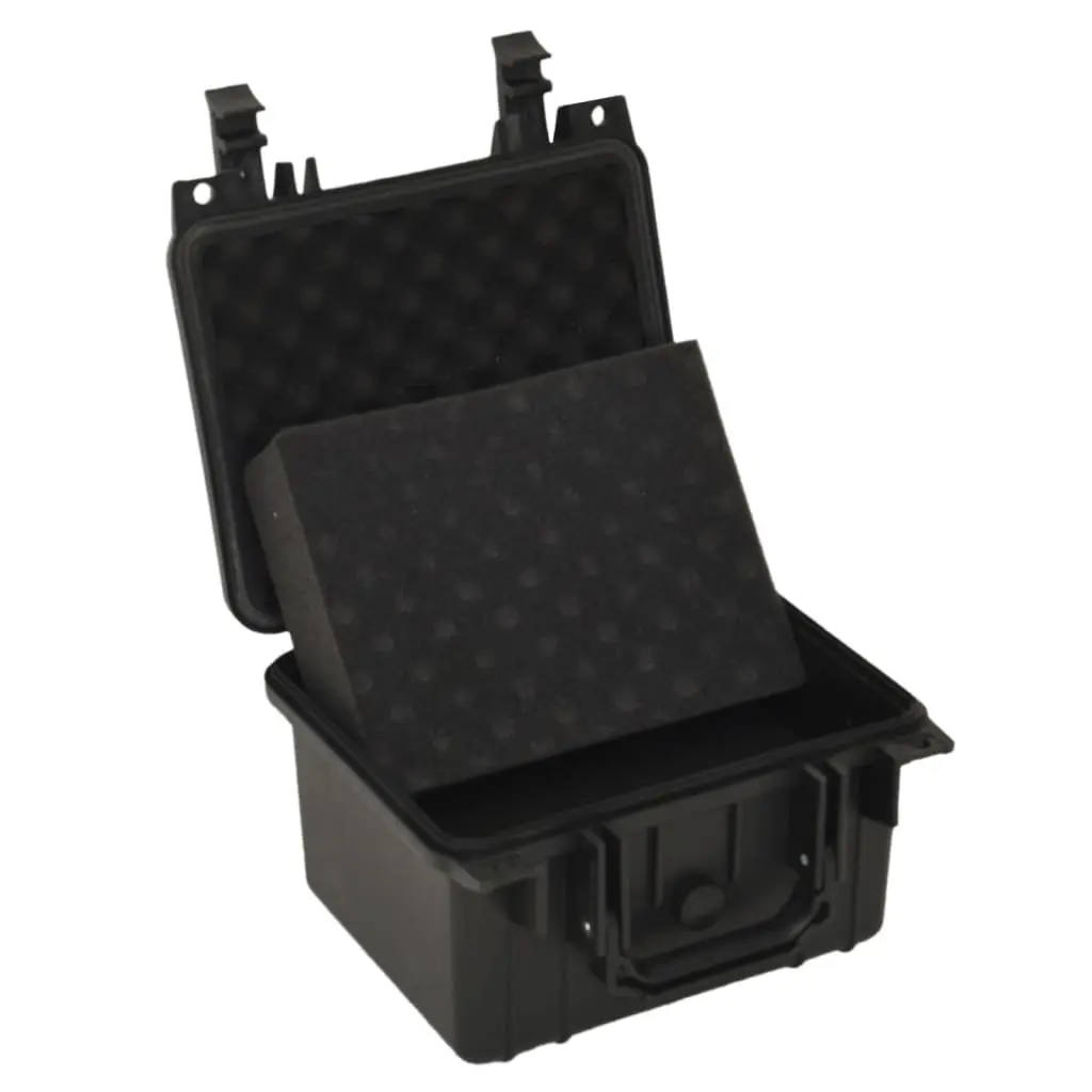 Portable Flight Case Black Camera Equipment Storage Hard Case with Foam Insert